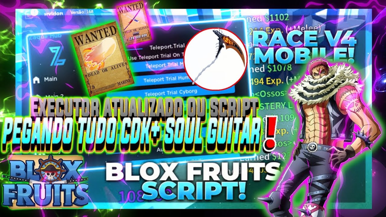 🔥 ROBLOX Blox Fruits SCRIPT Op Demais, Auto Farm, Raça V4, Auto Soul