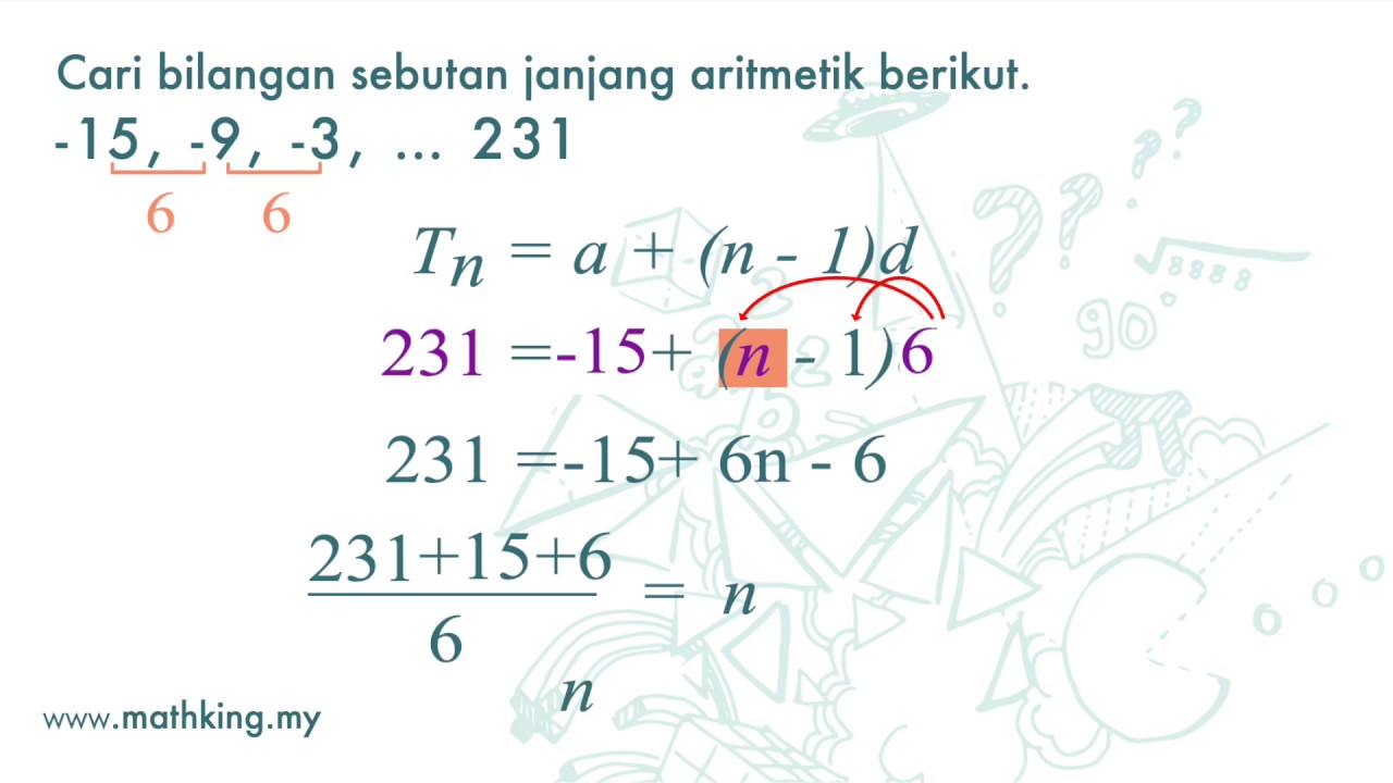 T4(BM) Bab 5 (V1.2) Janjang Aritmetik: (Tn) - Soalan Jenis 