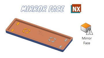 Mirror Face. Synchronous Modeling. NX 1980. How to use  Mirror Face command in NX.