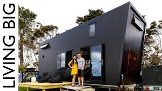 Epic Modern All Black Tiny House