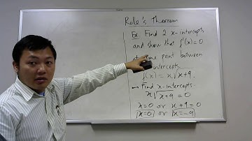 Calculus 1. The Rolle theorem