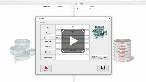 Working with the software AUTOSIEVE for FRITSCH Vibratory Sieve Shakers