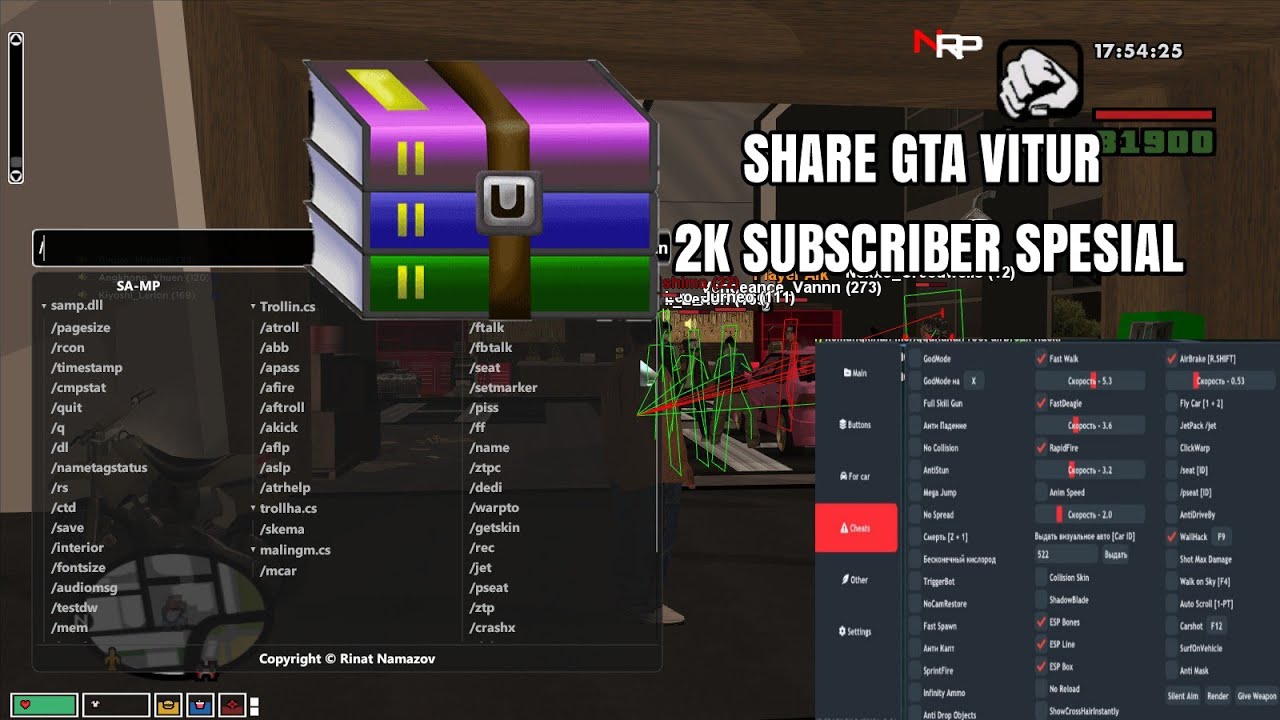 SHARE CHEAT GTA SAMP PC SPESIAL 2K SUBSRIBER JIWA MONITOR GTA ROLEPLAY 