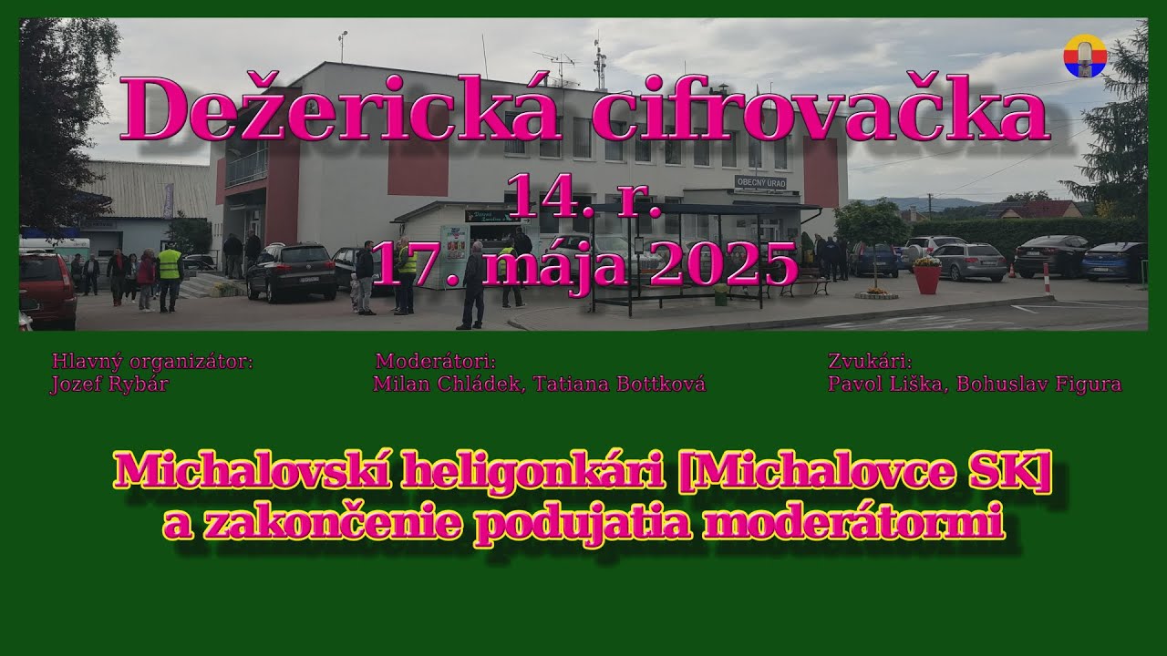 Dežerická cifrovačka 14. r., 17. mája 2025: Michalovskí heligonkári a záver podujatia.