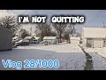 Vlog: 28/1000: short vlog, getting ready for work, waking up early.
