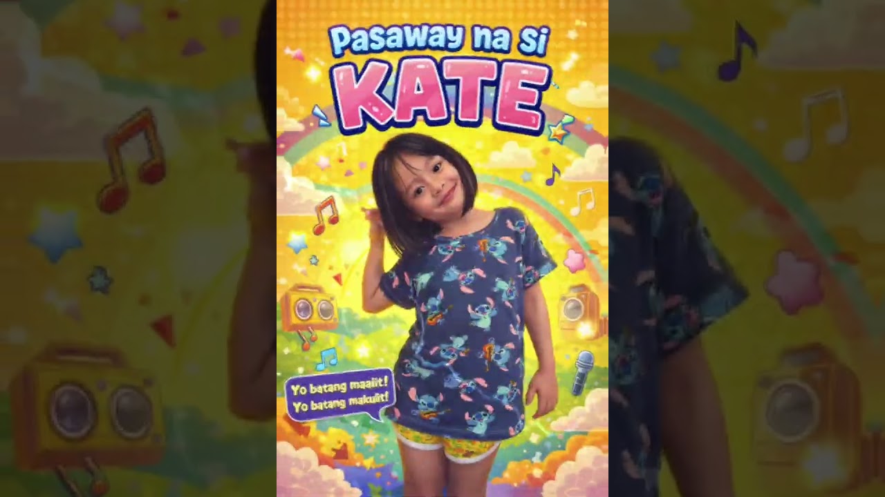🔥 PASAWAY NA SI KATE | Viral Kids Rap Song 👧🎤 | Batang Makulit Story
