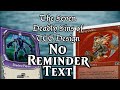 NO REMINDER TEXT! The Seven DeadlySins of TCG Design #7