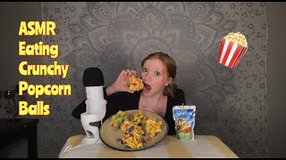 [ASMR] Eating Popcorn Balls | CRUNCHY MOUTH SOUNDS