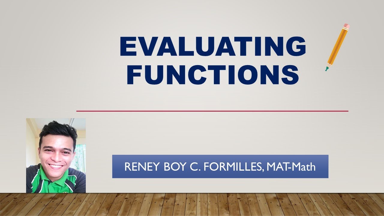 Evaluating Functions - Teacher Ren TV