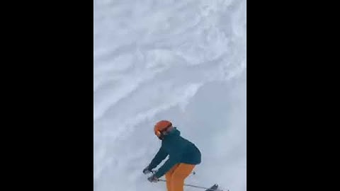Backflip fail ski