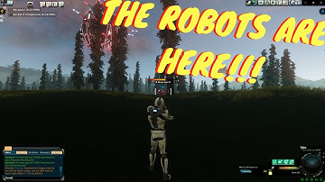 Entropia Universe: A 50 ped Robot Hunt(Warriors, Drones, and Defending Calypso)