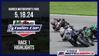 BellissiMoto Twins Cup Race 1 at Alabama 2024 - HIGHLIGHTS | MotoAmerica