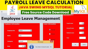 Employee Leave Management  System using Java Mysql | Free Source Code
