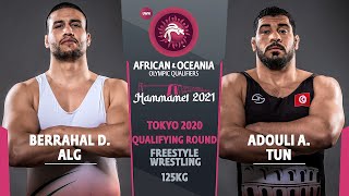 1/2 FS - 125 kg: D. BERRAHAL (ALG) v. A. ADOULI (TUN)