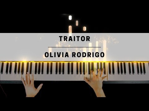 Olivia Rodrigo traitor Sheet Music for Beginners in C Major