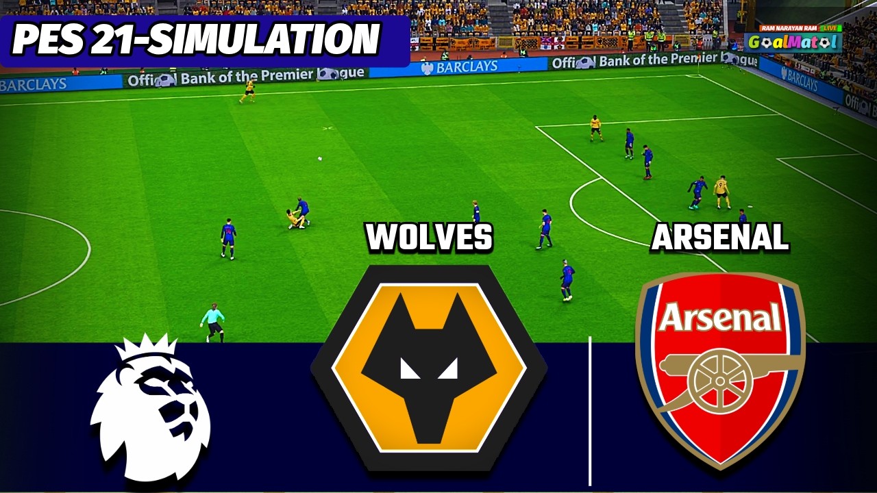 🔴 WOLVES vs ARSENAL | Premier League | PES 21 Simulation HD