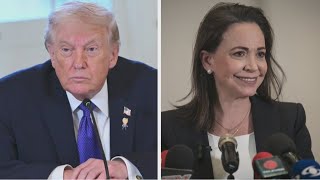 Trump accepts Machado's Nobel Peace Prize medal | Elizabeth Vargas Reports