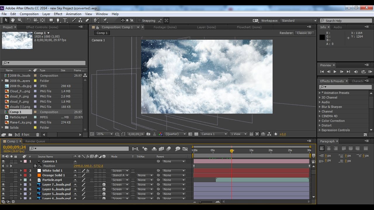 How to Create Snow affect in After Effects YouTube