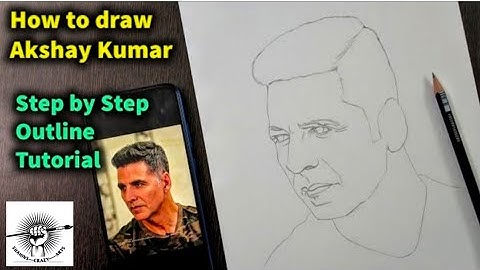 How To Draw Akshay Kumar Step By Step Full Tutorial Video Sketch// Part - 1#Shahins crazy Art