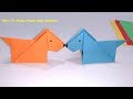 How To Make Paper Dog Origami