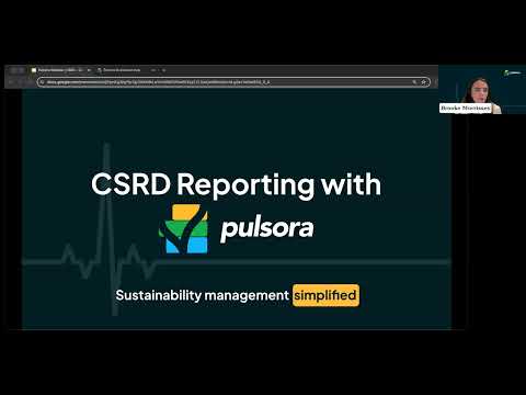 CSRD Reporting Software Demo: Pulsora Product Tour