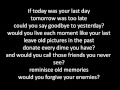 If Today Was Your Last Day-Nickelback (Lyrics)