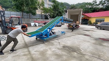 Movable Conveyor Belt System for Loading Unloading All Kinds of Trucks/Trailer/Vehicles