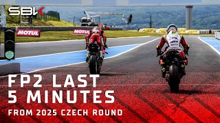 The LAST 5 minutes of FP2 at Most 🏰 | 2025 #CzechWorldSBK