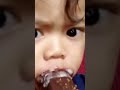 Makan Es Krim Cokelat Sampai Comong Se-Muka! 😂🍦 #shorts