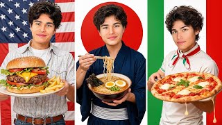 Eating Food From Every Country In 24 Hours Stokes Twins