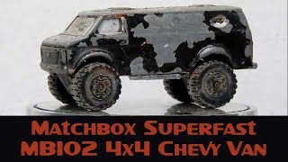 matchbox 4x4 chevy van 1981