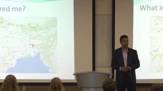 Dr Shiba Kar speaking at UW-Stevens Point for Earthweek 2017'