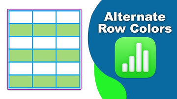 How to add alternate row colors in Apple Numbers (Spreadsheet) on Mac