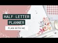 PLAN WITH ME // Half Letter Planner // Cloth and Paper Vertical Weekly // Fall Watercolor Florals