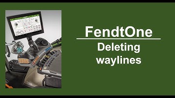 FendtOne Deleting waylines