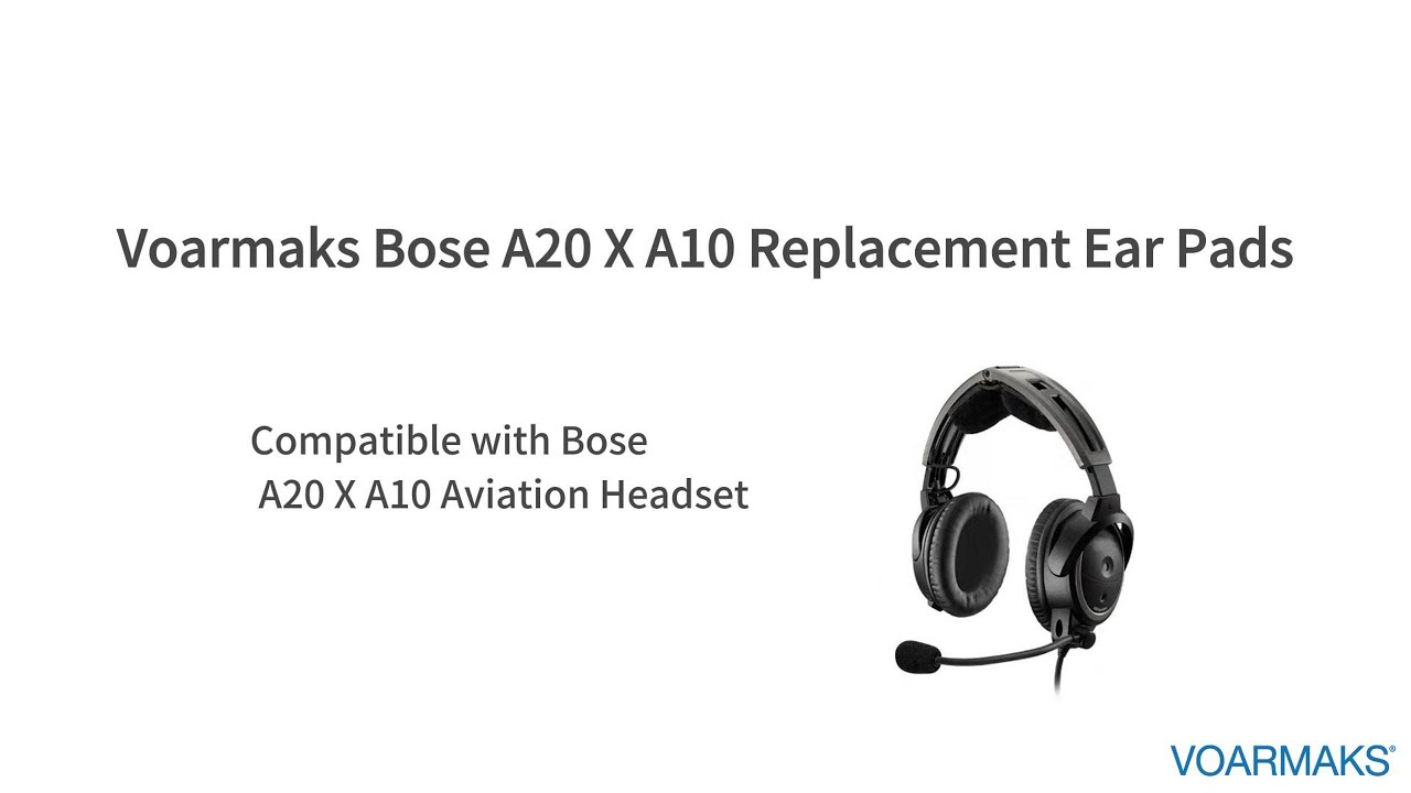 Cuscinetti di ricambio per cuffie BOSE Aviation A20 A10 X: morbida