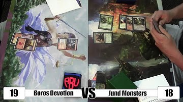 MTG - Standard Gameplay: Boros Devotion vs Jund Monsters