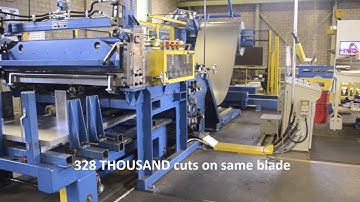 Mecon Industries Cut to Length line with Sheet Stacker