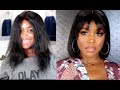 HOW TO CUT OLD WIG INTO SHORT BOB WITH BANGS | Ellarie