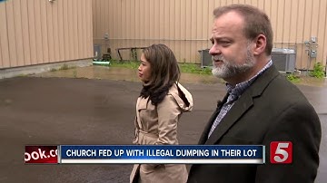 Church members in Antioch fed up with illegal dumping in their parking lot