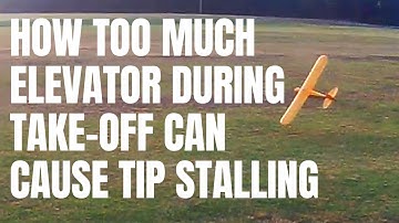 How too much elevator during take-off can cause tip stalling