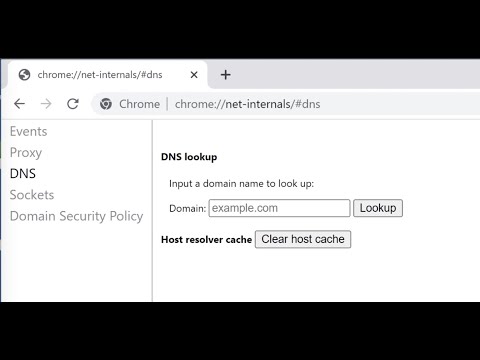 How to Clear Google Chrome DNS Cache?