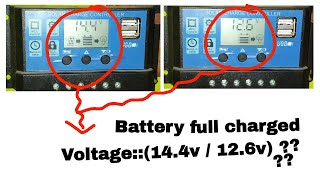 Battery full charged voltage (12.6v / 14.4v)??