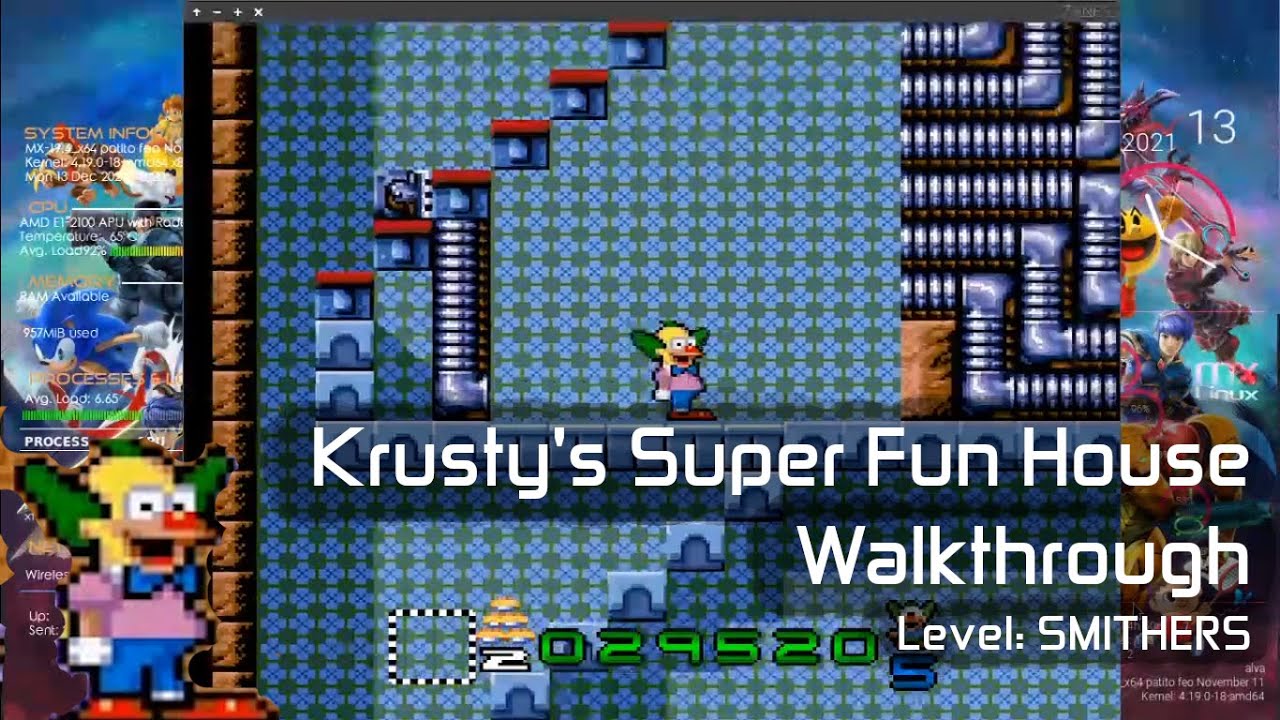 Krusty's Super Fun House Walkthrough - Level SMITHERS - YouTube
