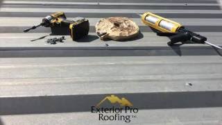 METAL ROOF REPAIR - TARGETED USE OF SEALANTS