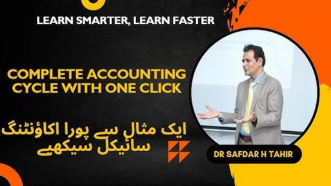 Comprehensive Question-Complete Accounting Cycle | Accounting Made Easy by Dr. Safdar Husain Tahir