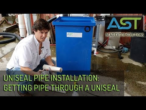 Aquaculture Construction 101: Uniseal Pipe Installation- How To Easily Get Pipe Through A Uniseal!