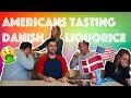 Americans tasting Danish liquorice