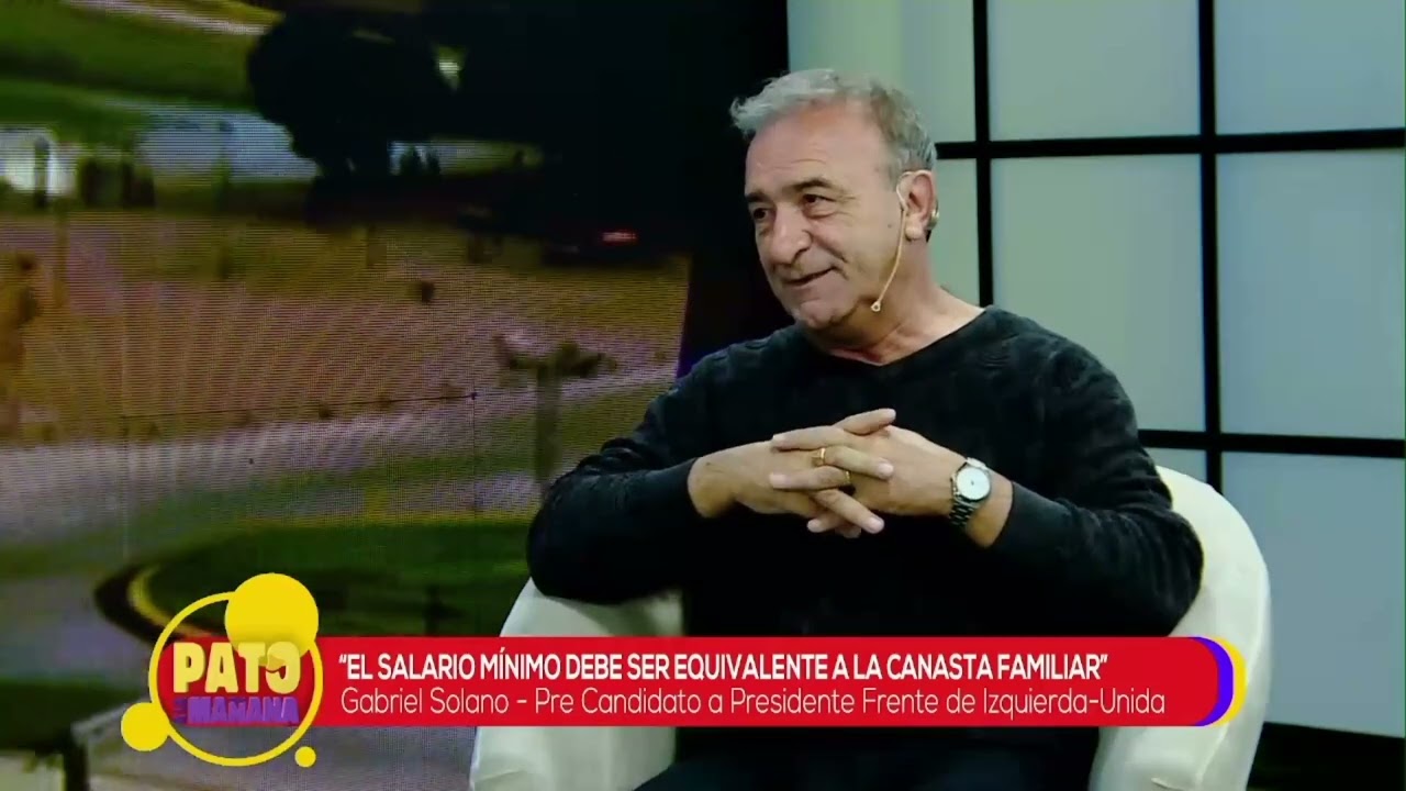 En el living de Pato: Gabriel Solano - Pre Candidato a Presidente de Frente  de Izquierda - YouTube