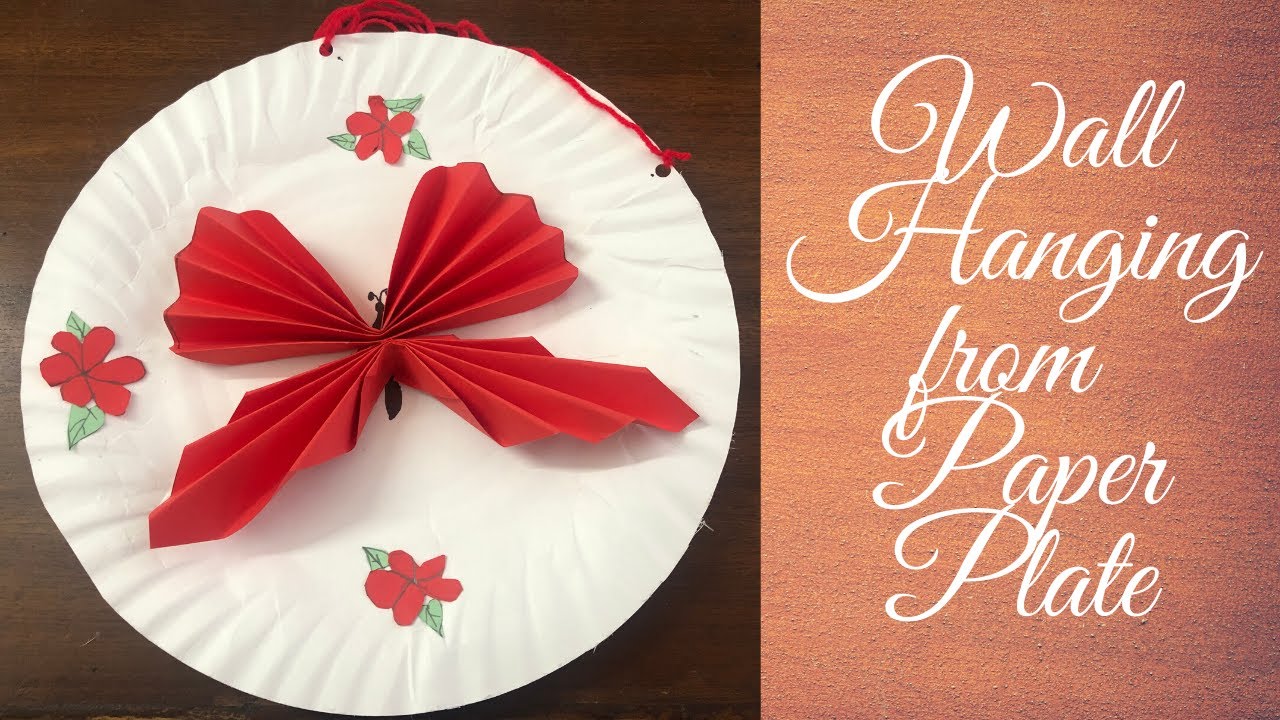 How to Create a Fancy Wall Hanging from Paper Plates YouTube